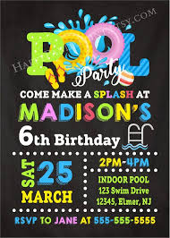 Pool Party Invitation Swimming Pool Birthday Party Etsy In 2020 Pool Party Birthday Invitations Pool Birthday Party Pool Party Invitations