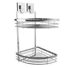 Find Fusion Loc 26kg Double Corner Shelf Suction Bathroom Accessory At Bunnings Warehouse Visit Your Local Sto Bathroom Plumbing Plumbing Bathroom Accessories