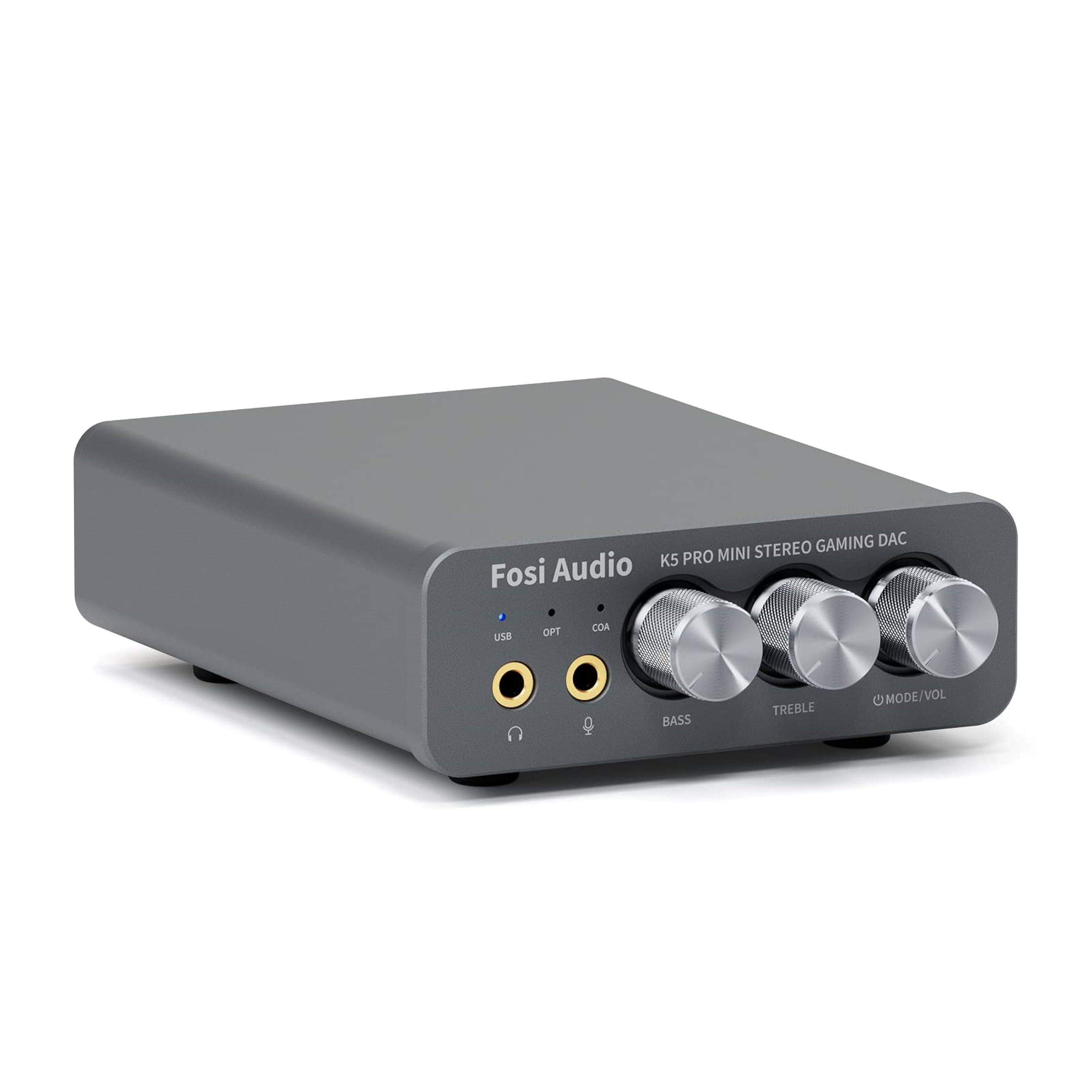Fosi Audio K5 Pro Gaming DAC Headphone Amplifier