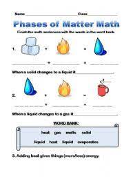In solids, particles are held in a fixed pattern by strong bonds, but they vibrate. Changes In States Of Matter Esl Worksheet By Ivd 01