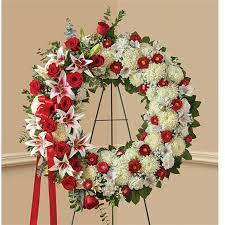 The average cost for a bouquet of birthday flowers is $50, and funeral wreaths and arrangements for services. 1 800 Flowers Red Rose And Lily Standing Wreath Santa Clara Ca