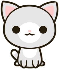 Pin By Natalka On Kawaii In 2020 White Cat Stickers Kawaii Cat Cute Animal Drawings Kawaii