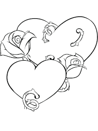 Hearts and roses coloring pages are a fun way for kids of all ages to develop creativity, focus, motor skills and color recognition. Rose Coloring Page For Adults Heart Coloring Pages Rose Coloring Pages Hearts And Roses