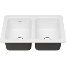 See your function and installation options and find the perfect sink for your ktichen. American Standard 77db30190 308 Brilliant White Delancey 30 1 16 Undermount Double Basin Cast Iron Kitchen Sink Faucet Com