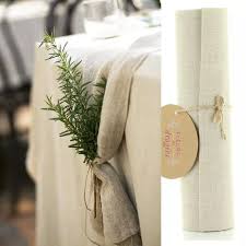 Avec un ?chemin de table? Chemin De Table Toile En Lin Pas Cher 5metre X 26cm