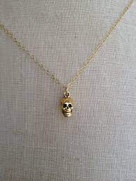 Pin By Javier N Garza On Sugar Skull Gold Skull Necklace Skull Necklace Gold Skull