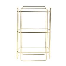 Rek Van Glas En Goudkleurig Metaal Jane Maisons Du Monde Etagere En Verre Etageres En Verre Flottantes Mobilier De Salon