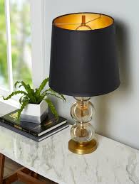 Black And Gold Table Lamp Shade Creative Ways To Reinvent A Lampshade Black Lampshade Lamp Painting Lamp Shades