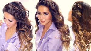 Many women curl their hair before starting a braid because they find that it helps give them the hold. 3 Easy Headband Braid Hairstyles Hsi Curls Short Medium Long Hair Tutorial Youtube