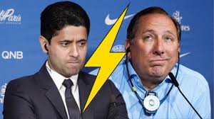 Clash ar frig pêl-droed Ffrainc, y cyfnewid llawn tyndra rhwng Al-Khelaifi  a Textor