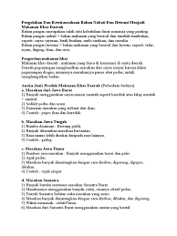 Makanan khas daerah pengolahan bahan hewani dan nabati. Makanan Khas Pdf