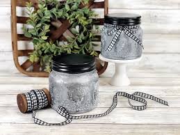 Have you seen some of the knockoffs of the things you see on pinterest at your local craft store or target? Faux Tin Farmhouse Finish Jars With Decoart Creatively Beth