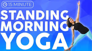 Morning Yoga Routine 15 Minute Yoga Standing Yoga Stretch Strength Balance Sarah Beth Yoga Youtube Morning Yoga Yoga Routine Morning Yoga Routine
