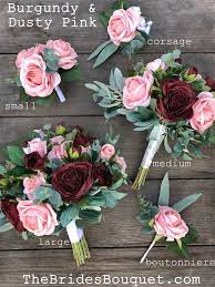 Dusty Pink Eucalyptus Bridal Wedding Bouquet Artificial Etsy Diy Wedding Bouquet Fake Flowers Wedding Bouquet Fake Flowers Diy Bridal Bouquet