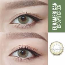 Contact Lenses Euramerican Brown Green Non Ionic Soft Contact Lens Bc 8 5 Dia 14 Green Contacts Lenses Soft Contact Lenses Contact Lenses Colored