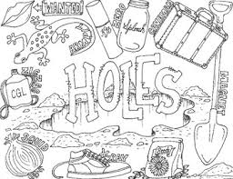 Colors may vary depending on monitor settings. Holes Coloring Sheet By Jana Wood Teachers Pay Teachers
