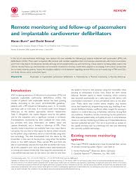 Medtronic automatic implantable cardiac stimulator. Pdf Remote Monitoring And Follow Up Of Pacemakers And Implantable Cardioverter Defibrillators