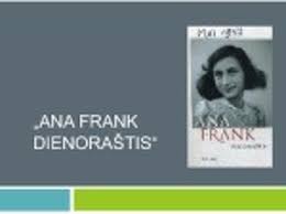 Pasaulį ana frank išvydo 1929 m. Ana Frank Dienorastis Mokslobaze Lt