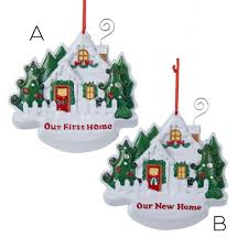 The official 2020 white house christmas ornament honors president john f. Our First Home And Our New Home Ornaments For Personalization Country Marketplace
