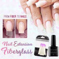 10 Pcs Pack Fibernails Extension Form Fiberglass Price 6 48 Free Shipping Fiberglass Nails Nail Extensions Thin Nails