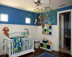 Monkey Business Nursery Design Dazzle Baby Room Colors Baby Boy Bedroom Boy Nursery Themes