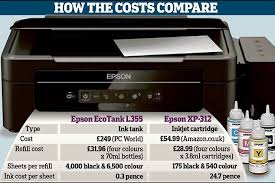 epson unveils printer with refillable tank that prints up to