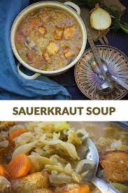 Sauerkraut Soup Gourmandelle Recipe Sauerkraut Soup Vegan Soup Recipes Best Vegetarian Recipes