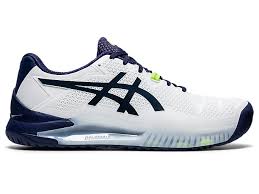 Tennis shoes do a lot for your feet and your tennis game. Men S Gel Resolution 8 2e White Peacoat Tennis Asics