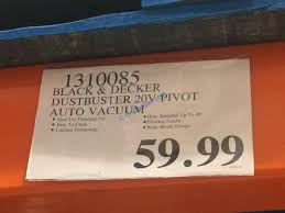 Black And Decker Pivot Vacuum Costco Costco 1310085 Black Decker Dustbuster 20v Pivot Auto Vacuum Tag Costcochaser