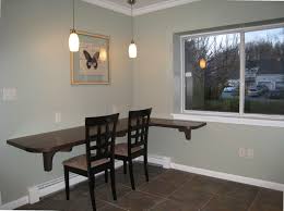 Love How This Table Is Built Into The Wall Very Simple And Could Work Well Wall Table Home Decor Quotes Modern Vintage Furniture