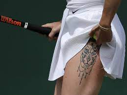 Lion tattoo of aryna sabalenka of belarus. Wimbledon 2019 Dress Code Beaten By Player Tattoos
