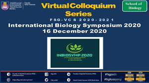 • able to relate and be comfortable with people at all levels. Virtual Colloquium Series International Biology Symposium 2020 Youtube