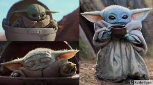 He Protec He Protac He Also Sip Loose Leaf Tea Yoda Meme Disney Star Wars Yoda Wallpaper