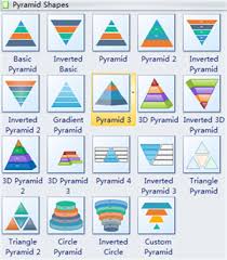 draw an inverted pyramid diagram for powerpoint templates