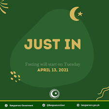 Ramadan dates and calendar 2021. Ramadan To Begin April 13 2021