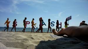 Real exhibitionist strokes his horny dick on a public beach |  voyeurstyle.com