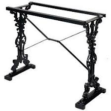 Rectangular Bar Tt606 Art Deco Ornate Cast Iron Twin Dining Table Base Marble Bistro Table Table Cast Iron