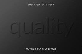 Embossed Editable Psd Text Effect Template Dark Paper Textured Background Free Image By Rawpixel Com Jingpixa Text Effects Embossed Text Free Illustrations