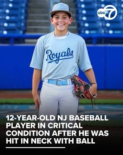 Xavier Taylor was warming up for his youth baseball game in New Jersey when the 12-year-old was hit in the neck by a ball. As he remains in critical condition, the community