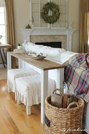 My table does not have the side or back angled pieces. The Easiest Diy Reclaimed Wood Sofa Table City Farmhouse