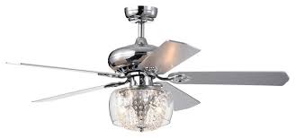 Here, your favorite looks cost less than you thought possible. 52 Indoor Chrome Reversible 5 Blade Ceiling Fan Crystal Strand Glass Light Traditional Ceiling Fans By Edvivi Llc