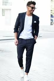 Wearing casual shirts under a blazer and jeans. White T Shirt For Men White Shirt Outfit By Gentwith