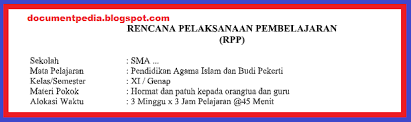 Rpp Pai Sma Kelas Xi Semester 2 Revisi 2019 2020 Terbaru Bahan Ajar Sekolah