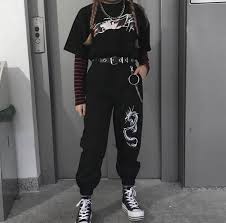 We did not find results for: Goth Style 803611127244423093 Stand Strong Pants From Shop Tmp Black Dragon Print Belt Layering Cha Aesthetic Grunge Outfit Tomboy Outfits Retro Outfits