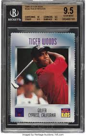 For those who used to subscribe to sports illustrated for kids, now would be a good time to call your parents and pray they are hoarders. 1996 Si For Kids Tiger Woods 536 Bgs Gem Mint 9 5 Golf Cards Lot 80472 Heritage Auctions