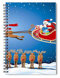 We have over 30 years experience of hiring real reindeer for public events. Reindeer Santa Sleigh Christmas Stunt Show Spiral Notebook For Sale By Frank Ramspott