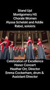 High School Choir Performance: Stand Up Celebration of Excellence Honor  Concert