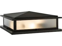 Meyda Tiffany Seneca Prime Craftsman Brown Four Light Outdoor Pier Mount Light My116060