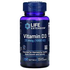 Vitamin d is a nutrient your body needs for building and maintaining healthy bones. Life Extension Vitamin D3 25 Mcg 1 000 Iu 250 Softgels Iherb