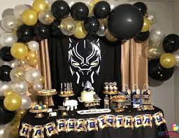 Black Panther Birthday Malik S 8th Wakanda Black Panther Party Catch My Party Black Party Decorations Black Panther Party Black Panther